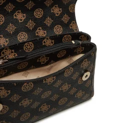Borsa a tracolla a trapezio Dorys logo moka