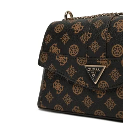 Borsa a tracolla a trapezio Dorys logo moka