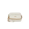 Borsa a tracolla camera case lettering crema