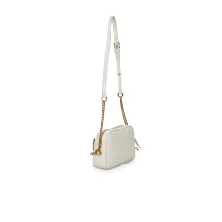 Borsa a tracolla camera case lettering crema