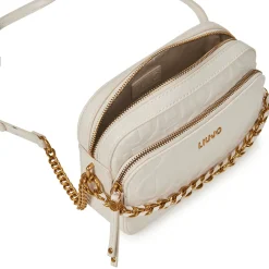 Borsa a tracolla camera case lettering crema