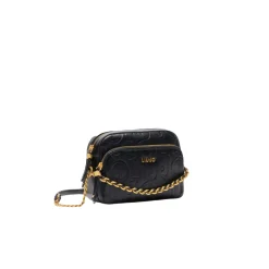 Borsa a tracolla camera case lettering nero