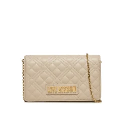 Borsa clutch Quiltedcon tracolla beige