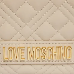 Borsa clutch Quiltedcon tracolla beige