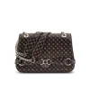 Borsa flap Arlena logo moro