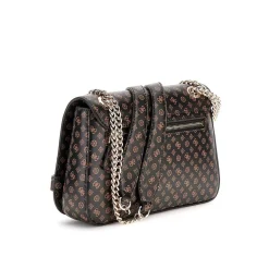 Borsa flap Arlena logo moro