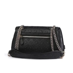 Borsa flap Arlena logo nero