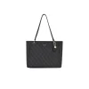Borsa tote Noelle coal logo nero
