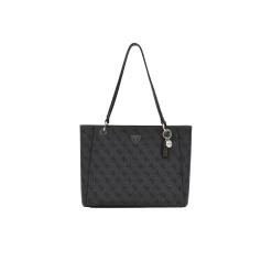 Borsa tote Noelle coal logo nero