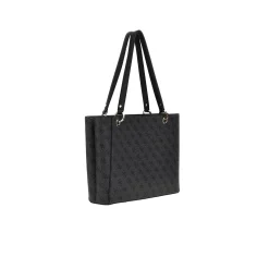 Borsa tote Noelle coal logo nero