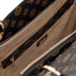 Borsa tote Noelle logo moka
