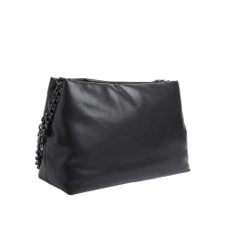 Borse tote con logo in rilievo nero
