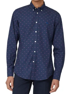 Camicia bassotti all-over blu
