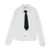 Camicia con cravatta burro