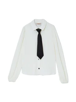 Camicia con cravatta burro
