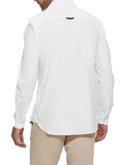 Camicia con tasca frontale bianco