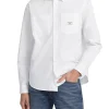 Camicia con tasche a manica lunga bianco