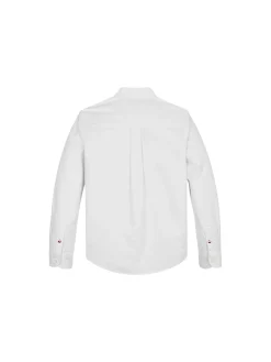 Camicia Kids oxford logo tape bianco