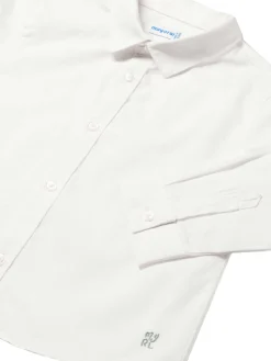 Camicia manica lunga basic bianco