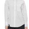 Camicia maniche lunghe oversize bianca