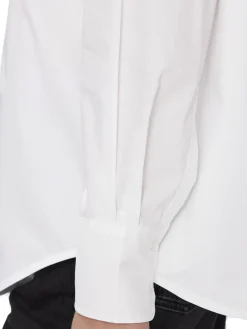Camicia maniche lunghe oversize bianca