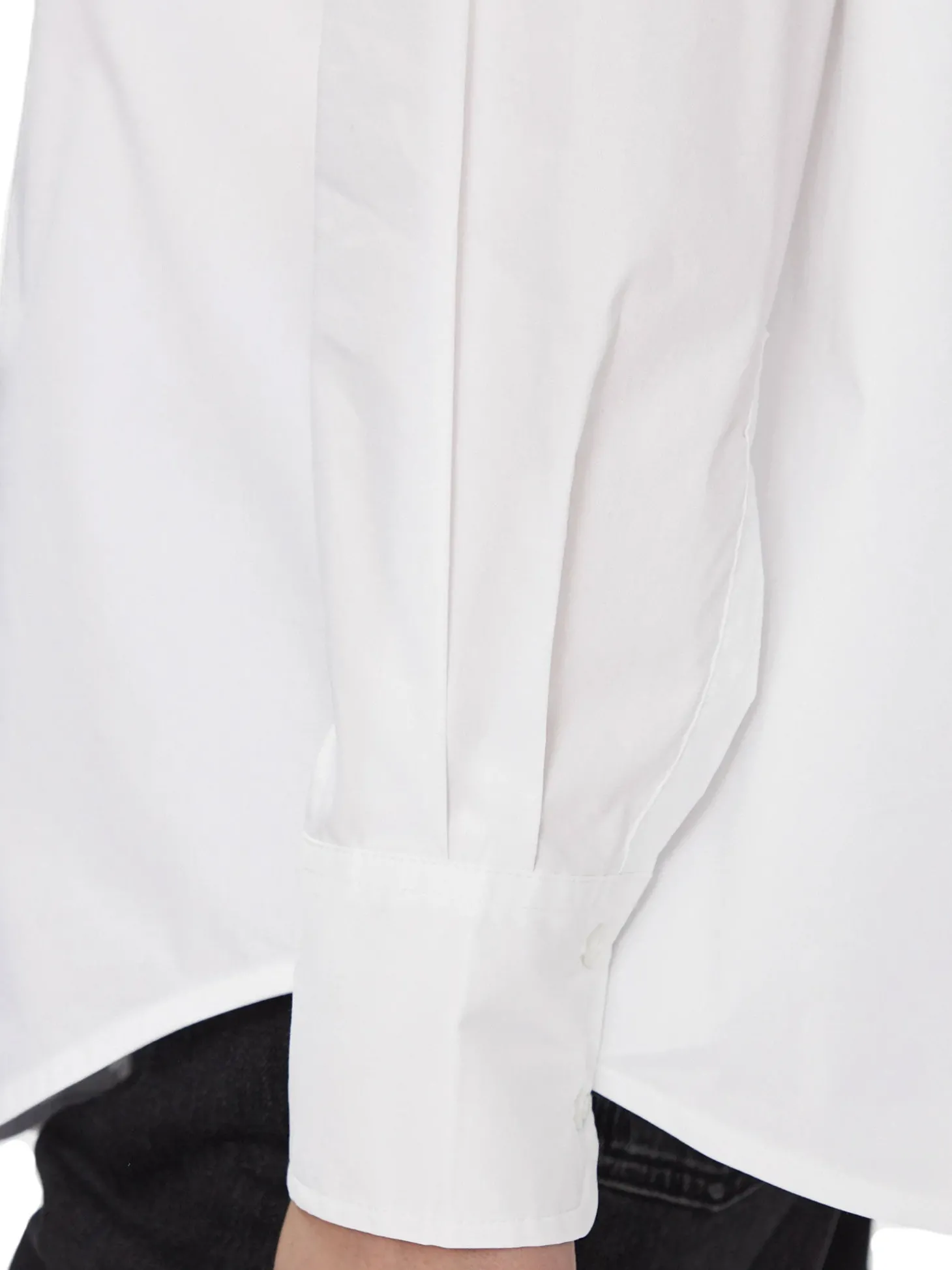 Camicia maniche lunghe oversize bianca