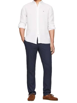 Camicia pigment dyed bianca