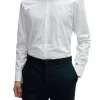Camicia slim fit con collo Italiano