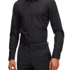 Camicia Slim Fit con collo Italiano