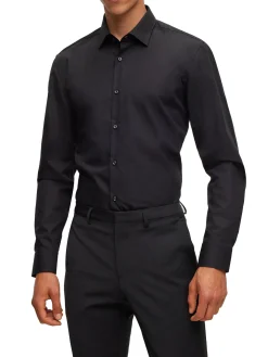 Camicia Slim Fit con collo Italiano