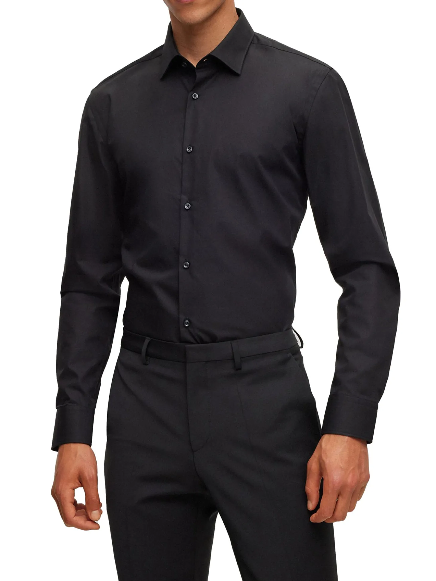 Camicia Slim Fit con collo Italiano