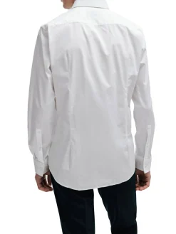 Camicia slim fit con collo Italiano