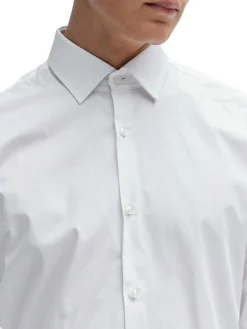 Camicia slim fit con collo Italiano