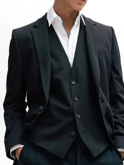 Camicia slim fit con collo Italiano