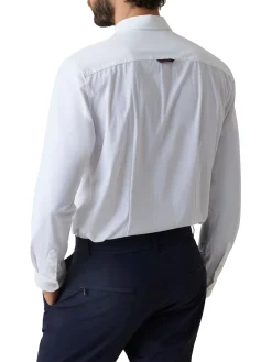 Camicia Sunset tech con tasca sul petto bianco