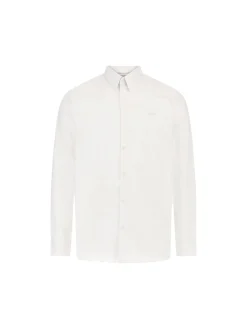 Camicia Sunset tech con tasca sul petto bianco