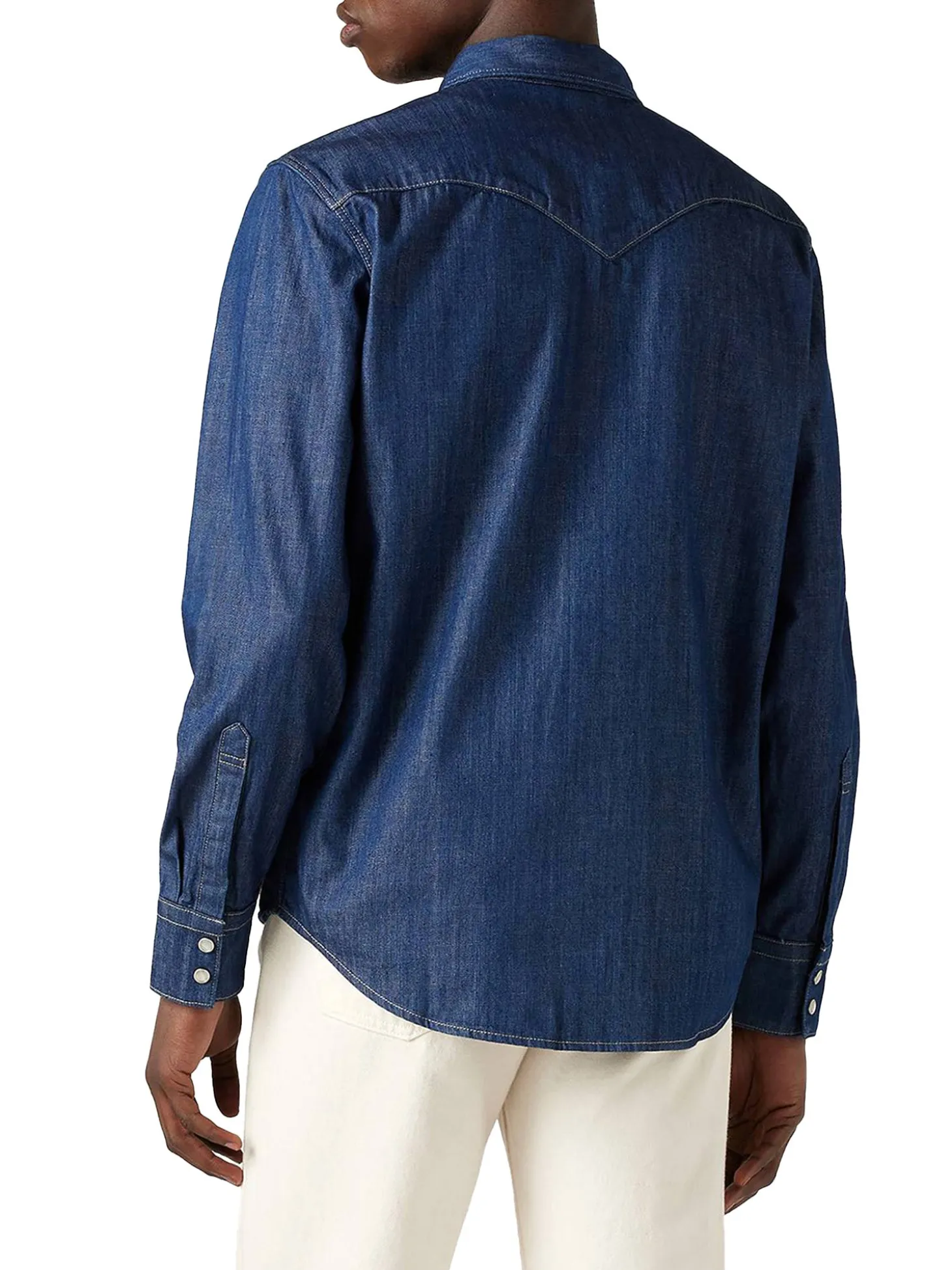 Camicia Western Barstow denim scuro