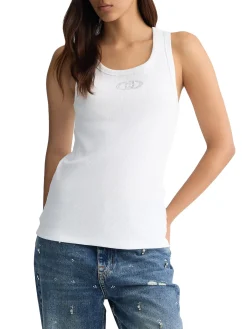 Canotta con logo bianco