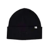 Cappello a coste logo ricamo nero