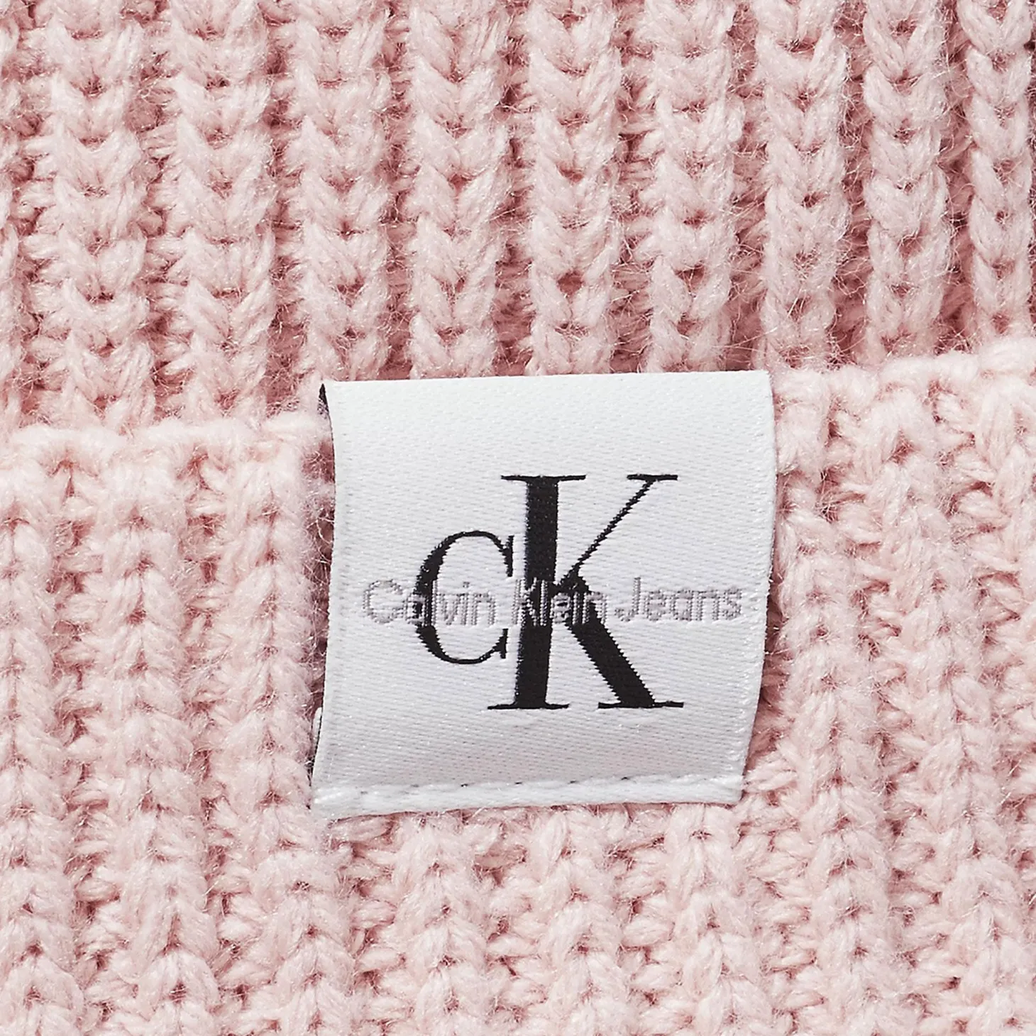 Cappello a costine monogram rosa