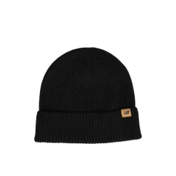 Cappello con etichetta logo laterale nero