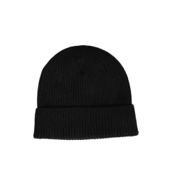 Cappello con etichetta logo laterale nero
