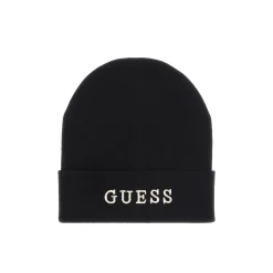 Cappello con logo a contrasto nero