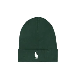 Cappello con logo frontale a contrasto verde