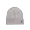 Cappello con logo laterale a contrasto girgio
