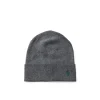 Cappello con logo laterale a contrasto girgio scuro