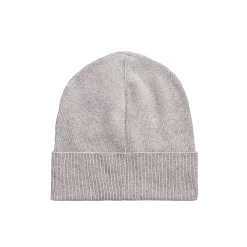 Cappello con logo laterale a contrasto girgio