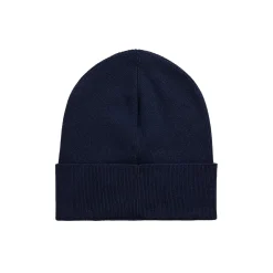 Cappello con logo laterale a contrasto blu