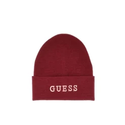 Cappello con logo ricamato bordeaux