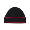 Cappello con logo ricamato nero
